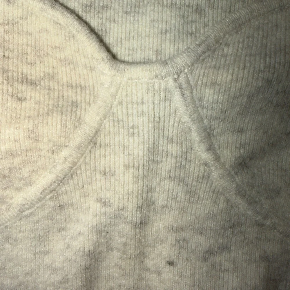 Wilfred Aritzia Sweetheart Bustier Knit Top Oatmeal Beige Wool Cashmere 2XS